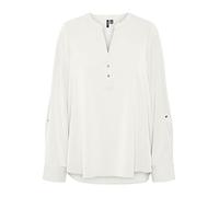Vero Moda Vmani Ls Top WVN GA Noos Chemisier à Manches Longues pour Femme, Blanche-Neige, L