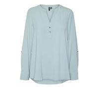 VERO MODA Vmani Ls Top WVN GA Noos T-Shirt Manches Longues, Gris Brumeux, L Femmes