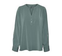 VERO MODA Vmani Ls Top WVN GA Noos T-Shirt Manches Longues, Vert forêt, M Femmes