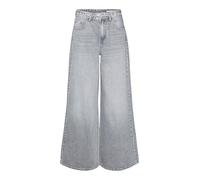 VERO MODA VMANNET Mr Wide Belt Jeans LI218, Medium Grey Denim, 31W x 32L