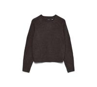 VERO MODA Vmaquarius Ls Pull Raglan à col Rond BF, Gâteau au Chocolat, M