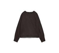 VERO MODA Vmaquarius Ls V-Neck Raglan Pullover BF Pull col, Gâteau au Chocolat, S Femme