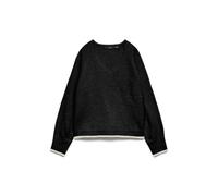 VERO MODA Vmaquarius Ls V-Neck Raglan Pullover BF Pull col, Noir, M Femme