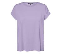 VERO MODA Vmava Plain SS Top GA JRS Noos T-Shirt, Pastel Lilac, L Femmes