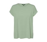 VERO MODA Vmava Plain SS Top GA JRS Noos, Vert fumé, XS Femmes