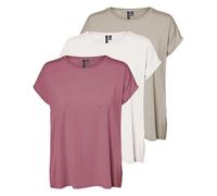 VERO MODA Vmava Plain SS Top Gajrs Noos T-Shirt Femme