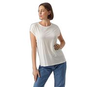 VERO MODA Vmava Plain SS Top Gajrs Noos T-Shirt pour Femme, Blanche-Neige, L