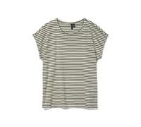 VERO MODA VMAVA Plain SS Top Stripe GA JRS Noos, T-Shirt aux Femmes, Laurel Wreath/Stripes:Pristine, XL