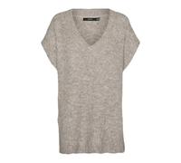 VERO MODA Vmawsome GA Boo Gilet à col en V Veste de survêtement, Moon Rock/détail : W. Melange, XS Femme