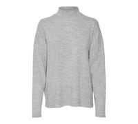 VERO MODA Vmbella Ls Top JRS Noos T-Shirt Manches Longues, Gris Clair chiné, M Femmes