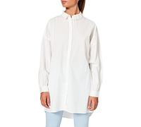 Vero Moda VMBINA L/S Oversize Shirt Noos Blouse, Blanche-Neige, S Femme