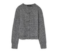 Vero Moda Vmblossom Ls Cardigan à col Rond, Mélange de Gris Moyen., M