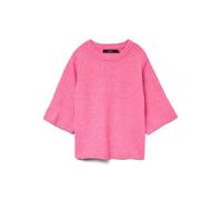VERO MODA Vmboom 2/4 O-NK Surdimensionné Pullove GA Noos, Pink Cosmos, S Femme, Pink Cosmos, S