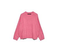 Vero Moda Vmboom Ls Pull à col Rond GA Noos, Rose Cosmos, S
