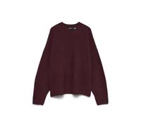 Vero Moda Vmboom Ls Pull à col Rond GA Noos, Vin, S