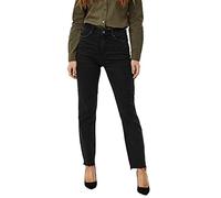 Vero Moda VMBRENDA HR Straight A Cut GU131 GA Noos, Jean Noir, 30W / 34L Femme