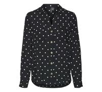 VERO MODA Vmbumpy L/S New WVN GA Noos T-Shirt Chemisier à Manches Longues, Noir/Blanc à Pois Blancs, M Femme