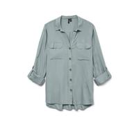 VERO MODA Vmbumpy L/S Shirt New WVN GA Noos Chemise, Gris Brumeux, XL Femmes