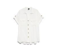 Vêtements Vero Moda VMBUMPY SS SHIRT WVN GA NOOS pour Femme M Blanc