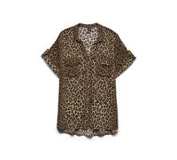 VERO MODA Vmbumpy SS T-Shirt AOP WVN GA Noos, Gris Clair, S Femmes