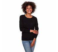 VERO MODA Vmcare Structure LS O-Neck Blou Noos Sweater, Noir, XXL Femme