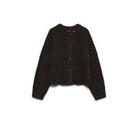 VERO MODA Vmcarmen Ls O-Neck Cardigan, Gâteau au Chocolat, XL Femme