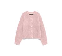 VERO MODA Vmcarmen Ls O-Neck Cardigan, Pink Dogwood, XS Femme