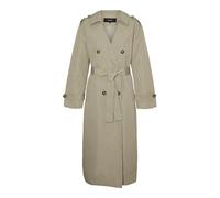 VERO MODA Vmchloe Long Trenchcoat Noos Jacket, Laurel Oak, L Femmes