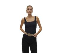 VERO MODA Vmchloe SL Short Square Top JRS Noos T-Shirt, Noir, M Femme