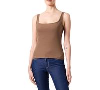 VERO MODA Vmchloe SL Short Square Top JRS Noos, Gris, L Femme