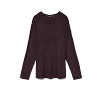VERO MODA VMCREWLEFILE LS V-Neck Blouse Noos Sweater, Aiguilles : mélangées, M Femme
