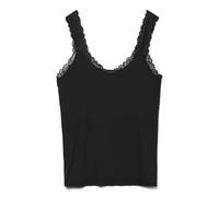 VERO MODA Vmcrosa SL Top JRS Cur, Noir, S Femmes
