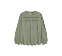 VERO MODA Vmdebbie Ls Pleat Top WVN GA Noos, Laurel Wreath, M