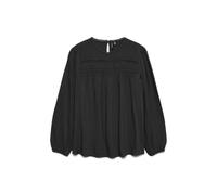 VERO MODA Vmdebbie Ls Pleat Top WVN GA Noos, Noir, L Femmes