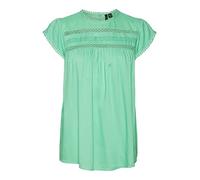 Vero Moda Vmdebbie Pleat S/L Top GA Noos Femme, Crème de jade, XL