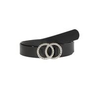 VERO MODA Vmditte Ceinture synthétique pour femme, Noir/détails : argenté, 80 cm