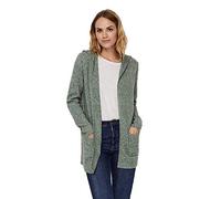 Vero Moda VMDOFFY Cardigan en Tricot pour Femme, Laurel Wreath/Détail : mélangé, L