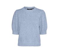 VERO MODA VMDOFFY GA Noos Pull à col Rond 2/4, Bleu Cachemire/détails : mélangé, L