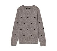 Vero Moda Vmdoffy Intarsia Ls O-NCK GA Noos Pull, Jupe Moon., S