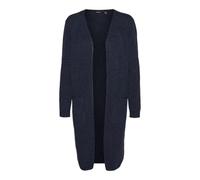 VERO MODA Vmdoffy Ls Long Open Cardigan GA Noos, Navy Blazer/Detail:w. Black Melange, XS Femme