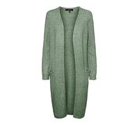 VERO MODA VMDOFFY LS Long Open Cardigan Pull-Over Femme, Vert (Rifle Green Melange), M (EU)