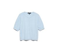 VERO MODA Vmdoffy Noos Cardigan à col Rond 2/4, Bleu Ciel, M