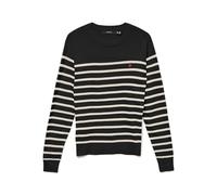 VERO MODA Pull-over 'VMDORY' noir / blanc, Taille XS