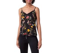 VERO MODA Vmeasy Joy Col V Singlet WVN GA Top, Noir/AOP : Vicka, S Femme