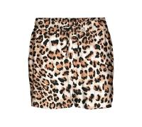 VERO MODA Vmeasy Joy Nw Shorts WVN GA, Tan/AOP : léopard, M Femme