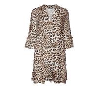 VERO MODA VMEASY Joy Robe Courte 3/4 WVN GA, Tan/AOP : Leo, S