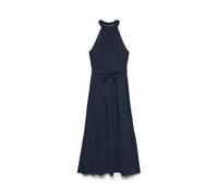 Vero Moda Long Halterneck Dress WVN Vmeasy Joy Robe Longue à col Montant Taille S/L, Blazer Bleu Marine, M Femmes