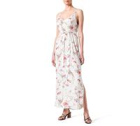 VERO MODA Vmeasy Joy Slit Maxi V-Neck Robe WVN GA, Bouleau/OP: Vicka, S Femme