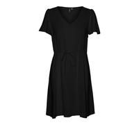 Vero Moda, Robe d'été Vmeasy Joy SS WVN GA, courte, noire, taille S