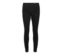 VERO MODA Vmelly Mr Skinny Jeans Blk Noos Coupe, Noir/détail : vi1110, XS / 32L Femme